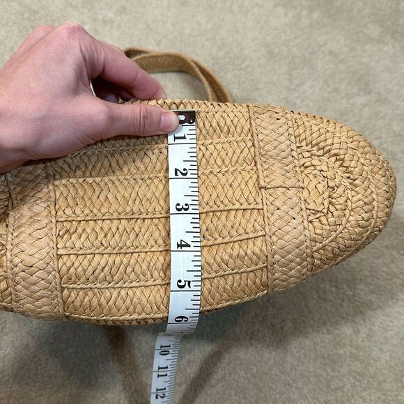 Draper James NWT Everyday Straw Bag Lined Beach Summer Shoulder Purse Boho - Picture 5 of 6
